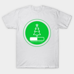 Loading... Christmas Tree xmas Festive Holiday Costume Green Secret Santa Gift Artwork T-Shirt